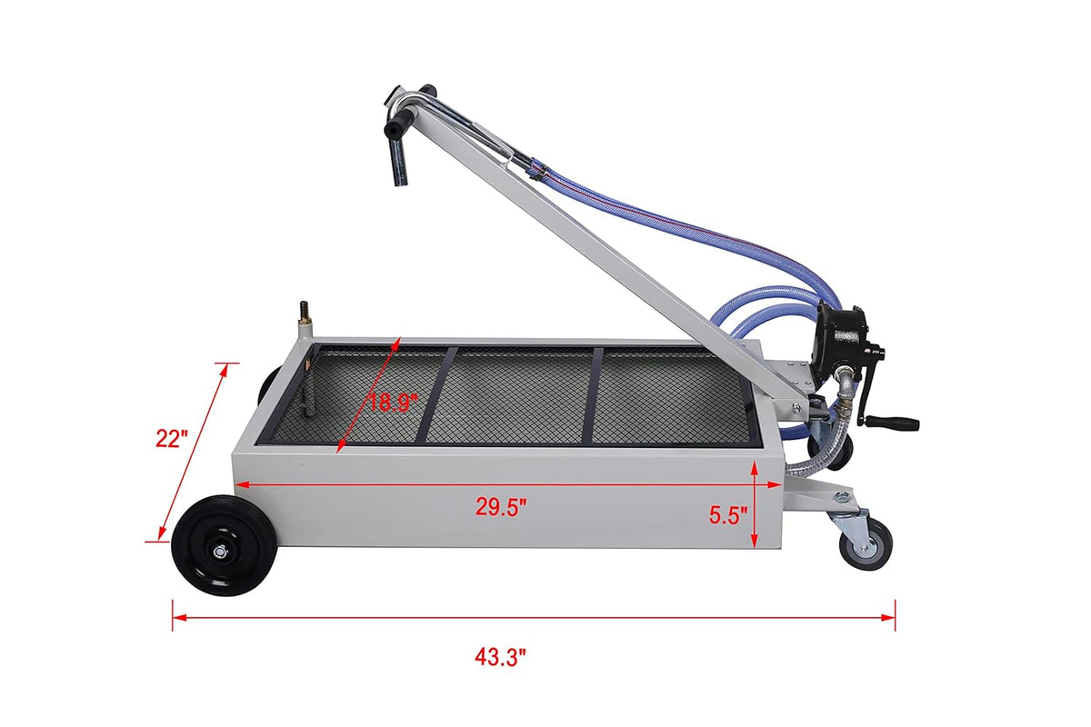 15-Gallon Oil Drain Pan with Hand Pump X39190
