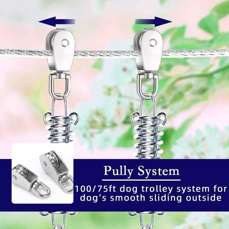 Dog Tie Out Runner with 10ft Pulley M457142