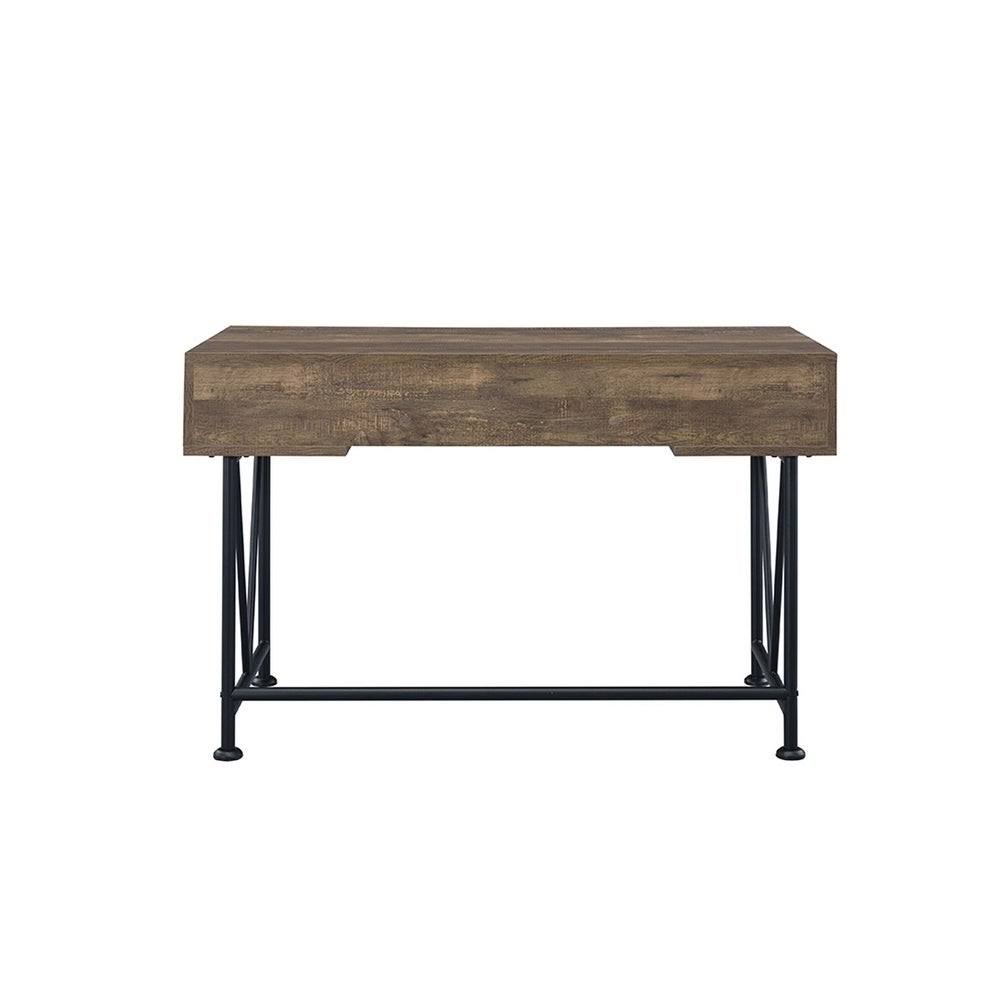 Rustic Oak 3-Drawer Writing Desk C241391