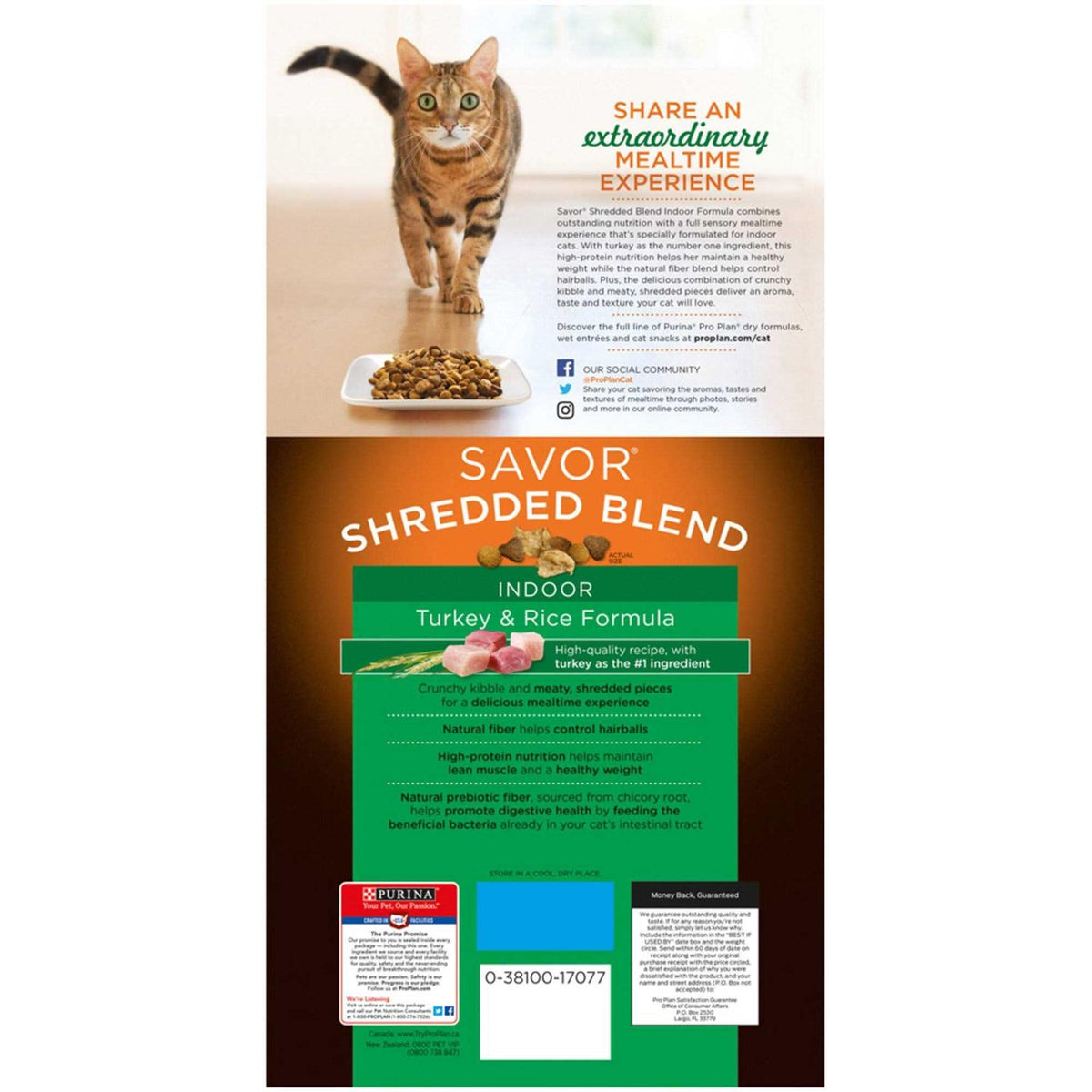 Indoor Hairball Management Turkey & Rice Dry Cat Food I491