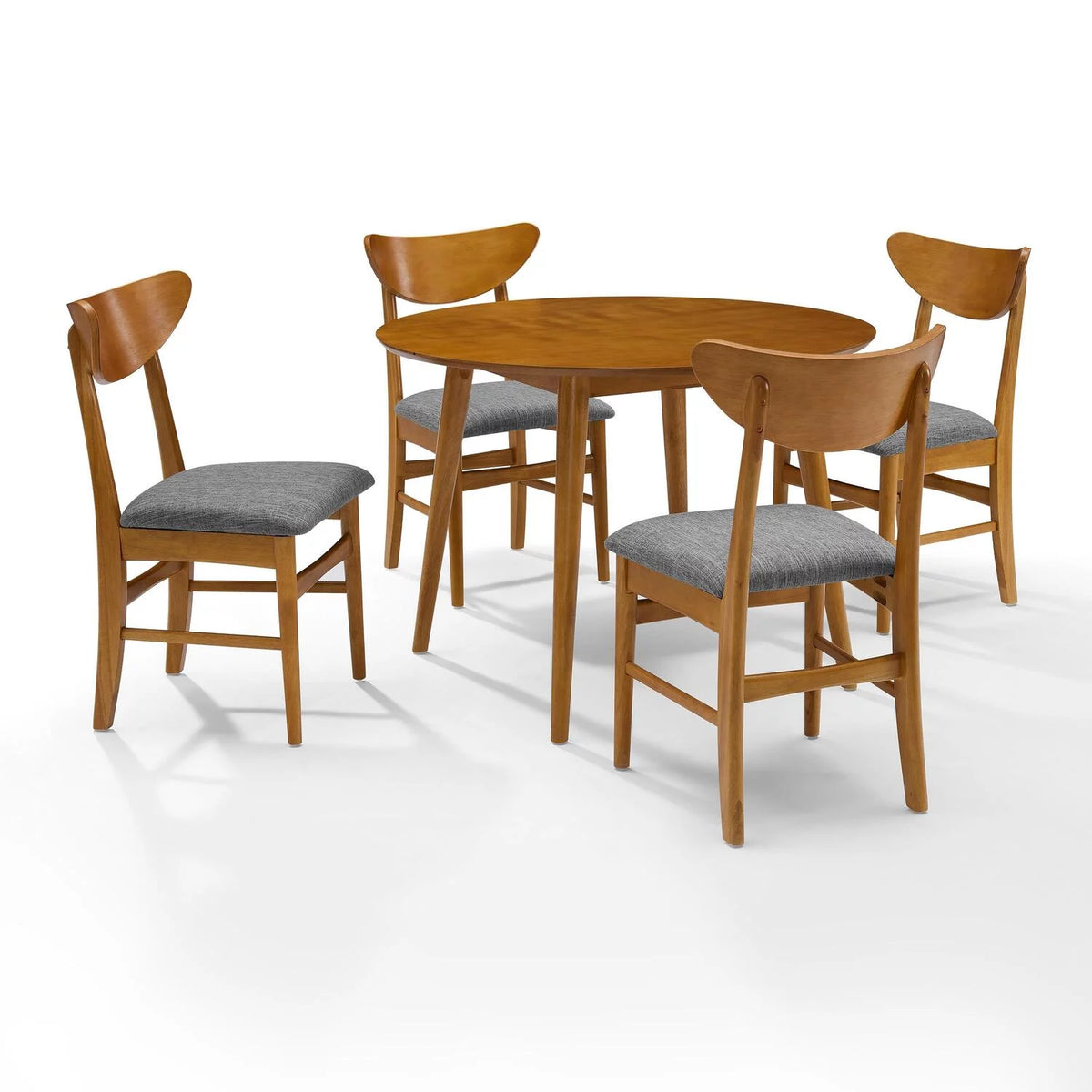 5 Pc Round Dining Set with 4 Wood Back Chairs H118