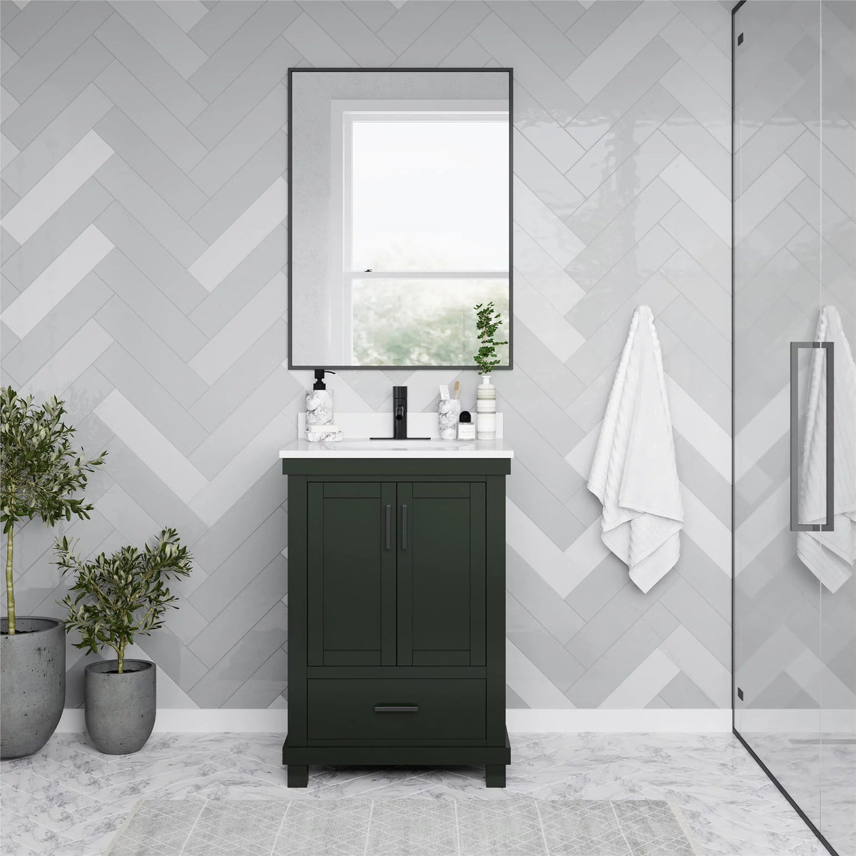 24 Inch Bathroom Vanity with Sink C48127