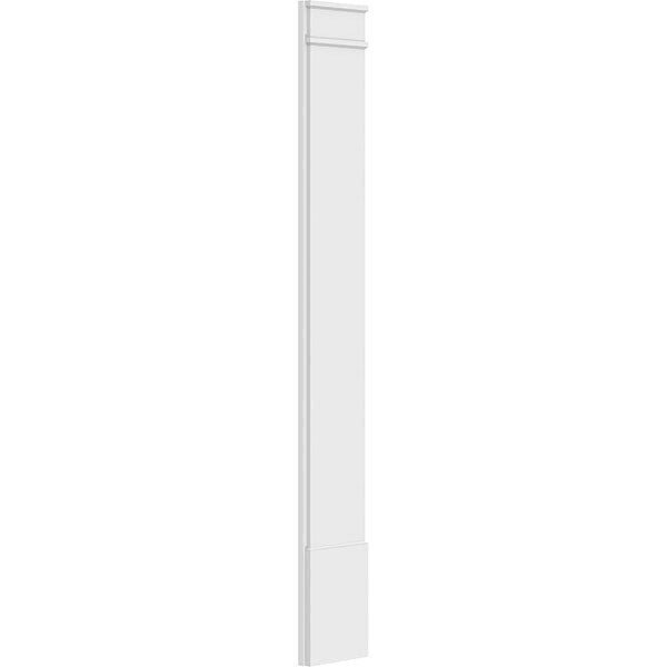Smooth PVC Pilaster with Decorative Capital & Base (Pair) J266578