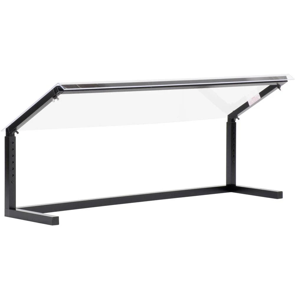 Black 48x22 Adjustable Single Sided Sneeze Guard E503