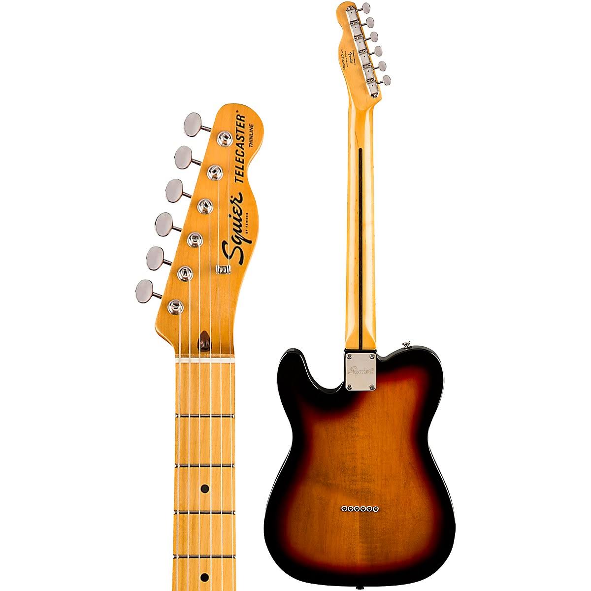 3-Color Sunburst Telecaster Thinline Electric Guitar R4617