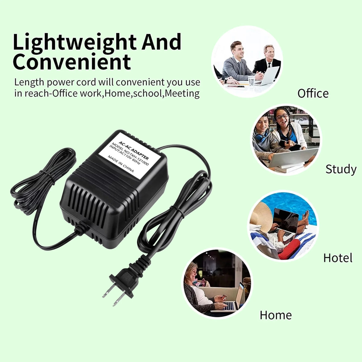 12V AC to AC Adapter Charger Power Supply Cord R22756