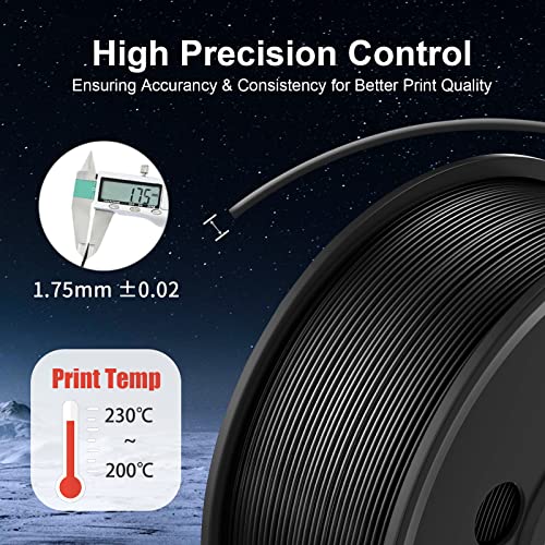 250g PLA Filament 1.75mm 8 Rolls Multicolor I12979