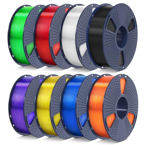 250g PLA Filament 1.75mm 8 Rolls Multicolor I12979