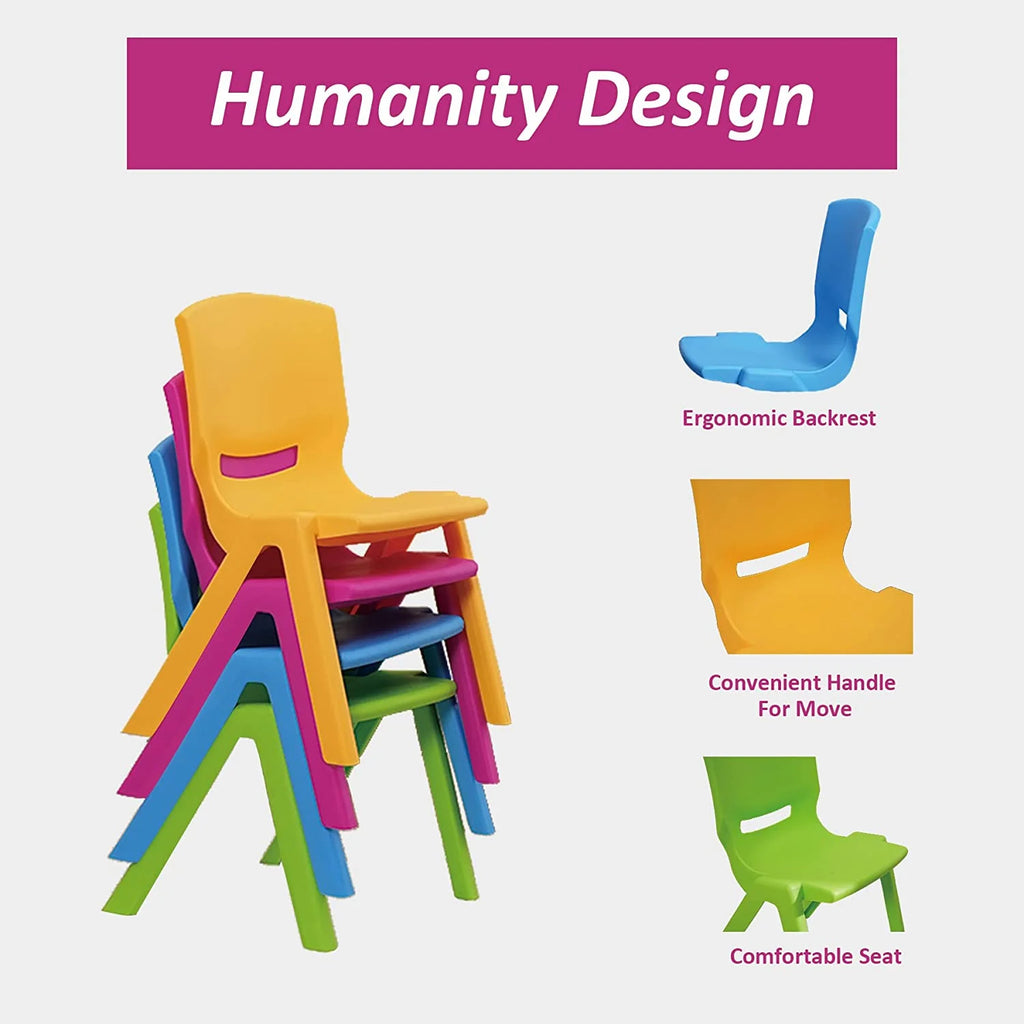 5 Pieces Plastic Toddler Kids Table and Chair Set T825