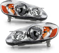 Toyota Corolla Replacement Headlights Amber Signal Lamp Driver + Passenger Side B619