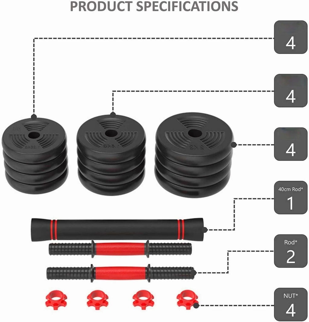 Adjustable Dumbbells Free Weight Sets J962875