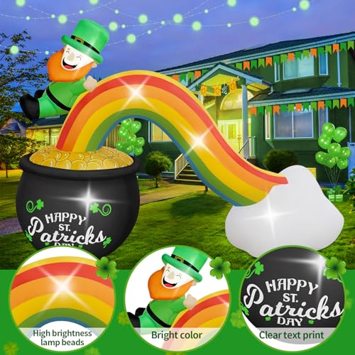 10FT Christmas Inflatable Candy Castle with LED Lights E59678