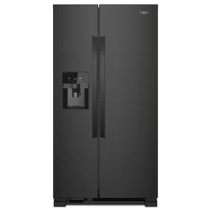 Black 25 cu. ft. Side by Side Refrigerator W412
