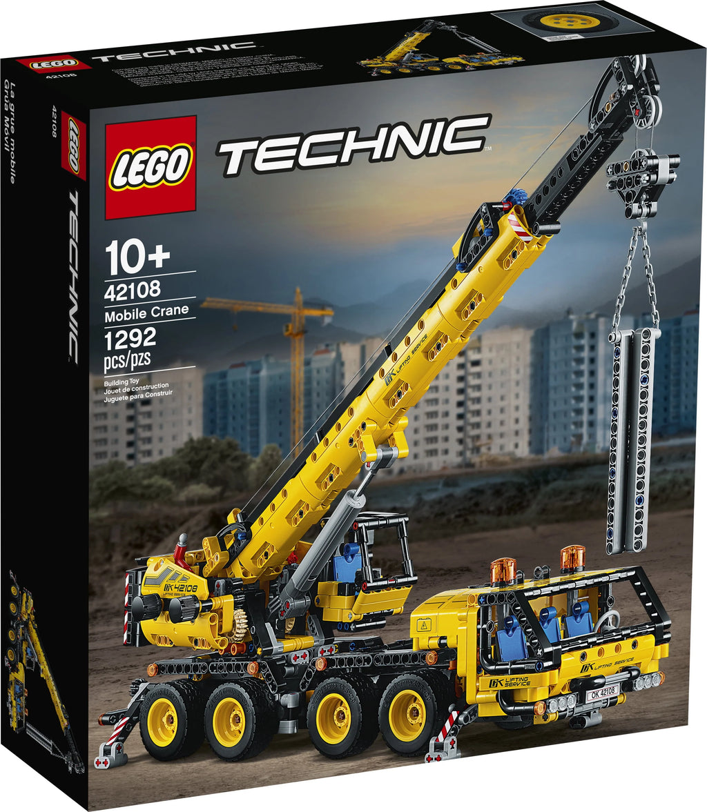 Technic Mobile Crane Construction Toy Building Kit 1,292 pieces P9635