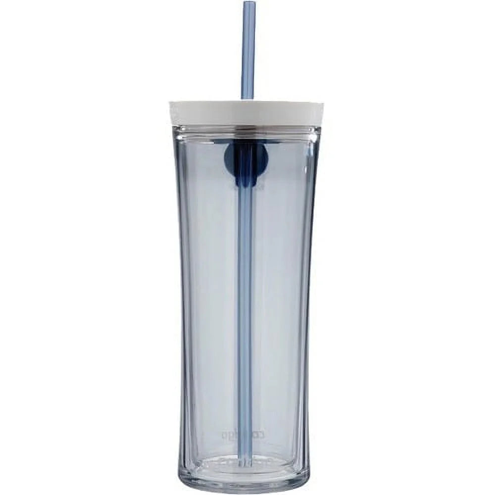 20 Oz Clear Tumbler with Straw R53963