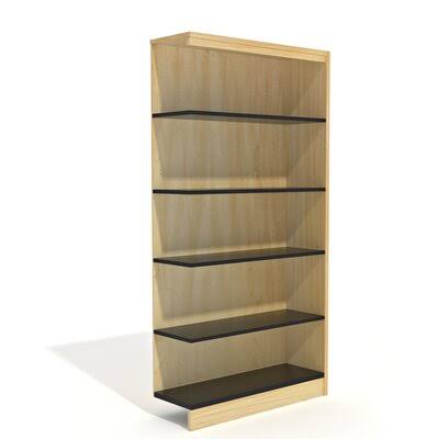 36x22 W 5 Shelves Natural Maple Bookcase U8804