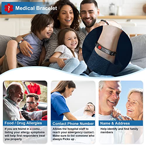 Medical Alert Bracelets Stainless Steel V71757