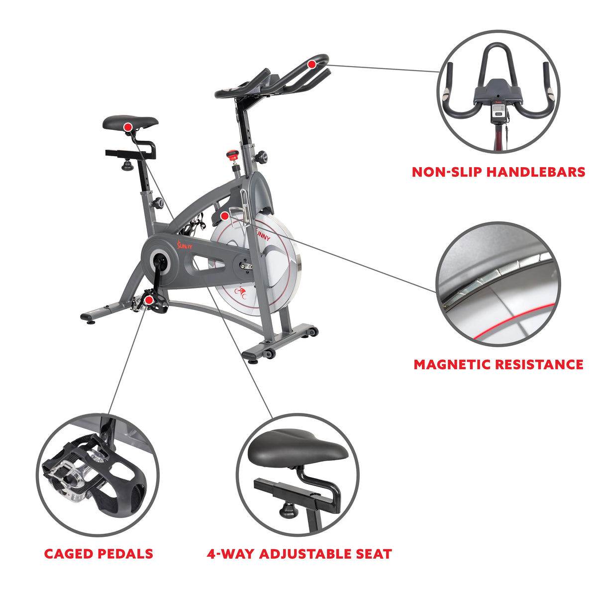 Belt Drive Indoor Exercise Bike with Magnetic Resistance I7071