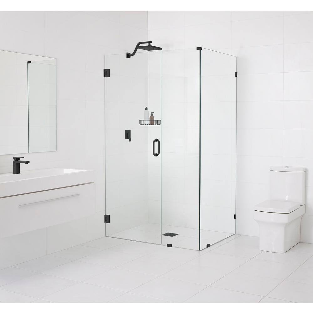 78x22 H Frameless Shower Door Matte Black K956566