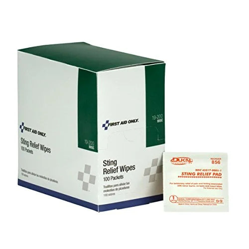 Sting Relief Wipes C675910