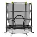 5.3' Kids Trampoline with Safety Enclosure, Black Q580