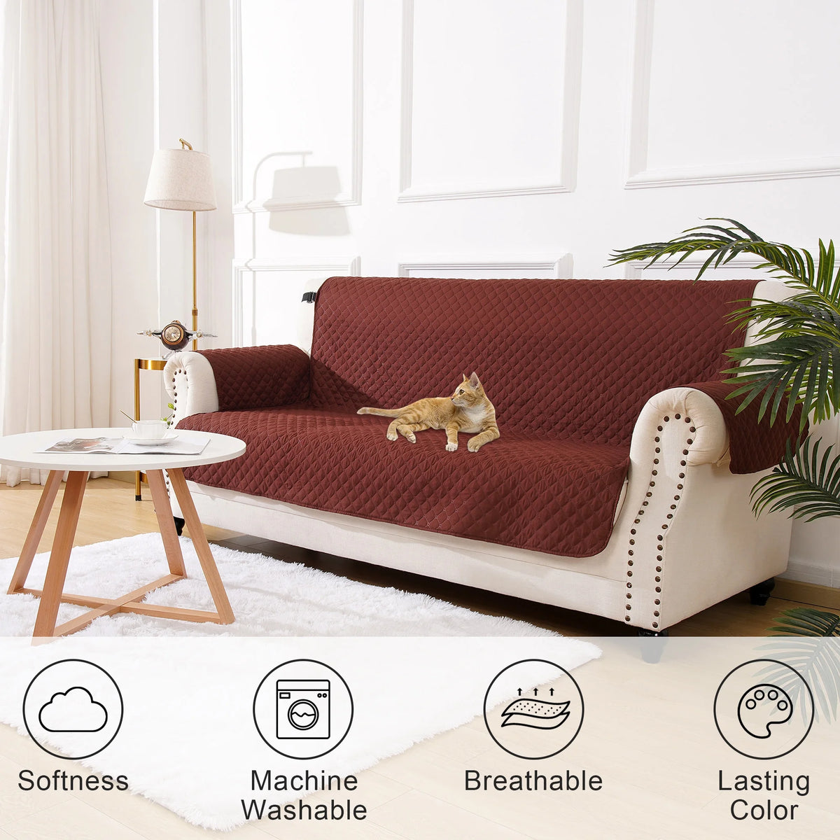 Waterproof Non Slip Machine Washable Sofa Cover U121