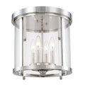 Polished Nickel Flush Mount Light J4556