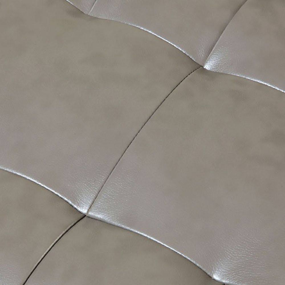 Gray Lounger with Ottoman N9898