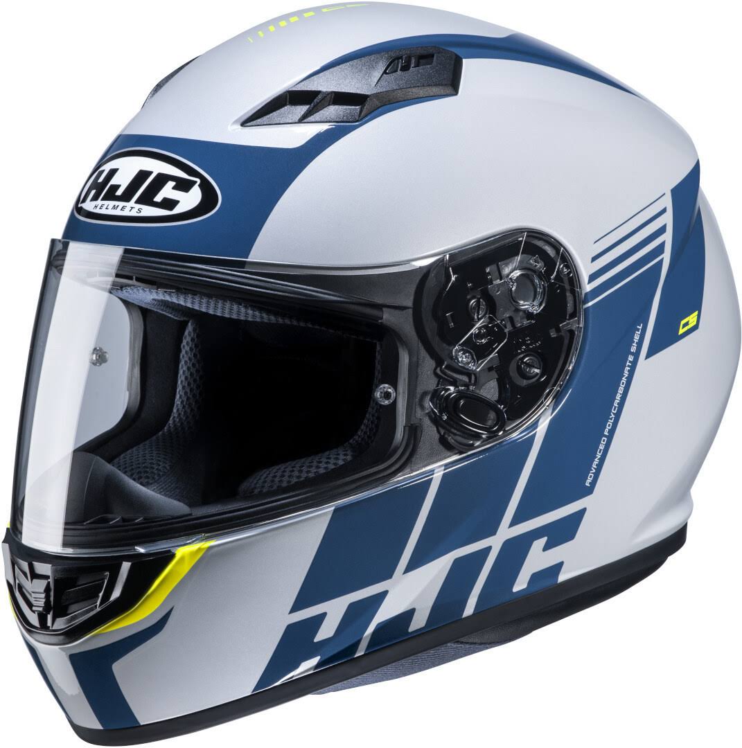 White-Blue Size S Helmet J10190