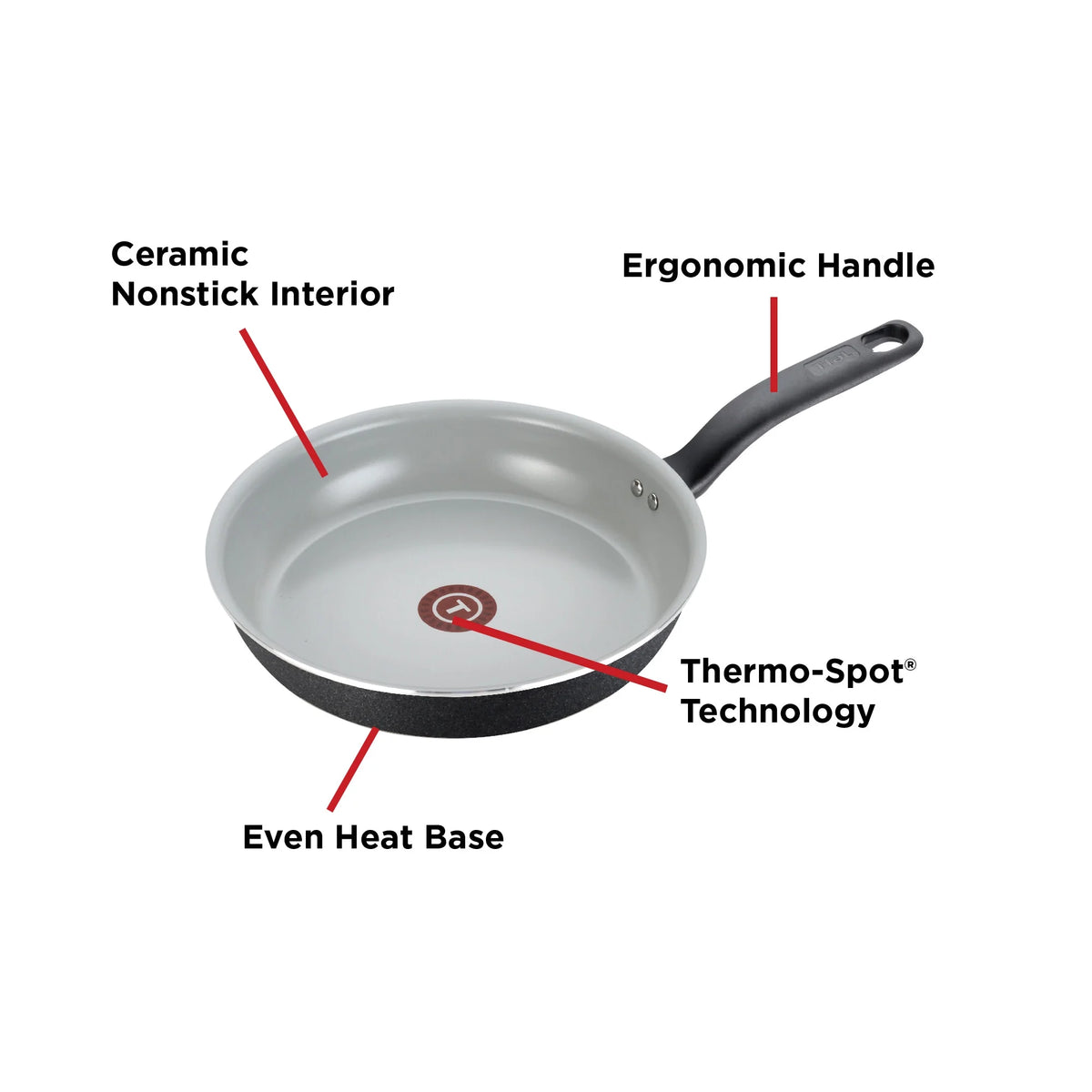 Ceramic Cookware 14 Piece Set Black M23631
