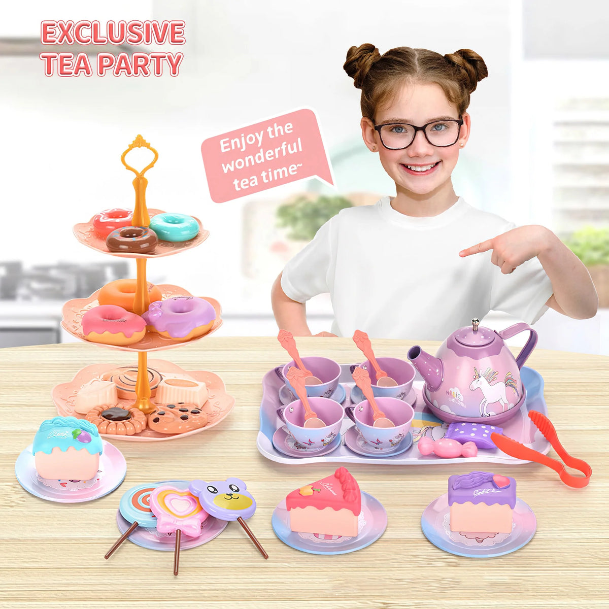 48-Pieces Toy Kitchen Set for Kids X3098