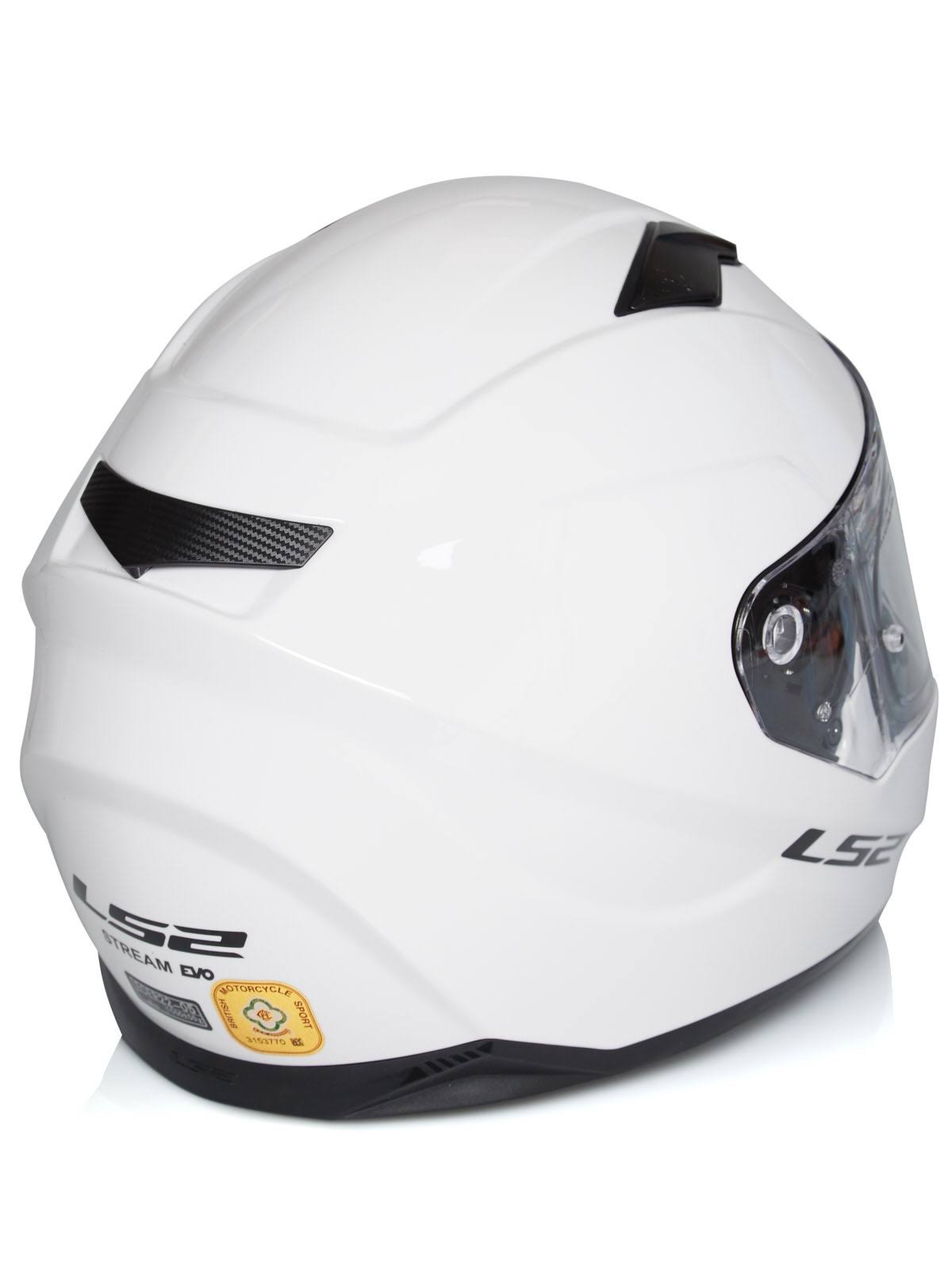 Solid White Motorcycle Helmet H133583