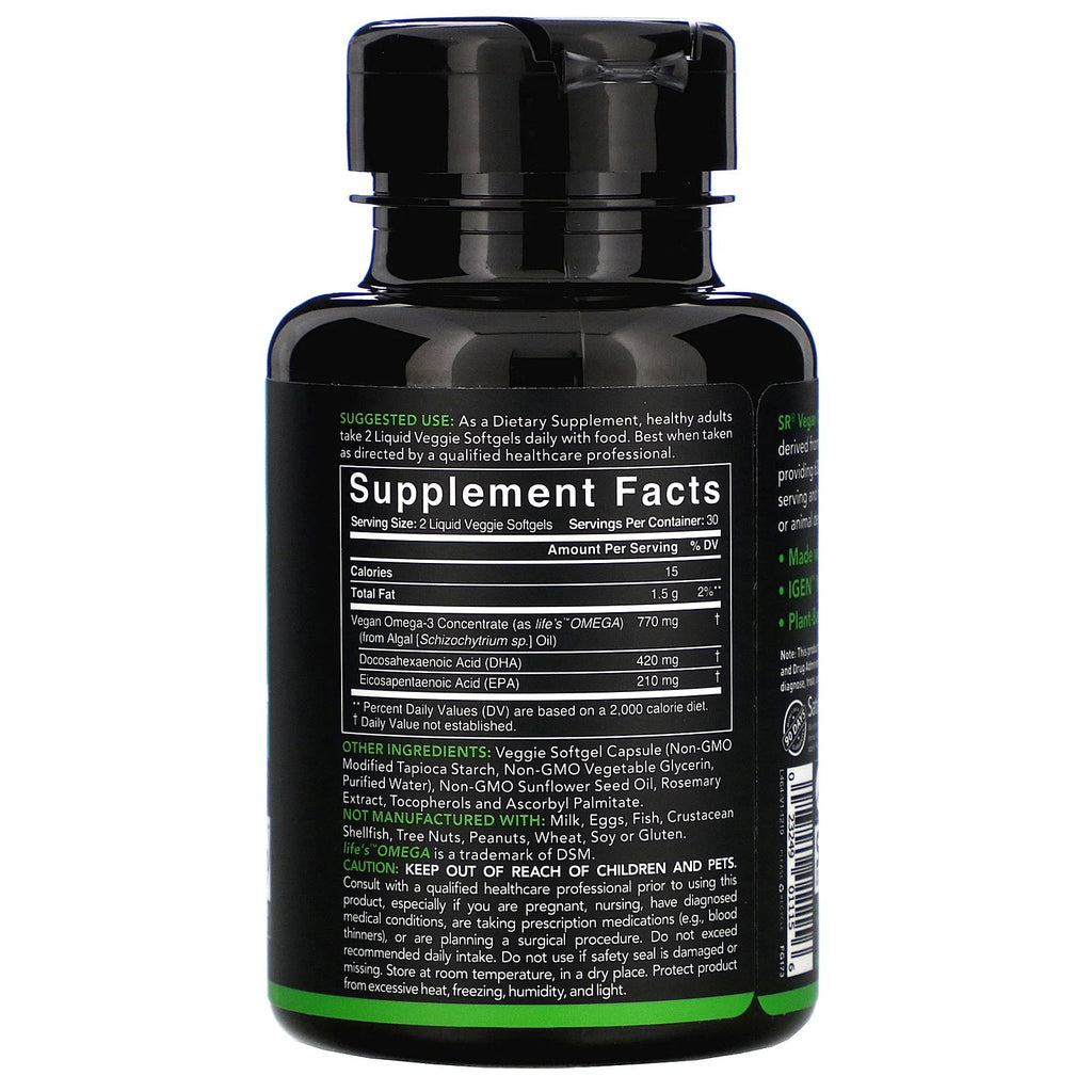 Vegan Omega-3, 60 Veggie Softgels C22327