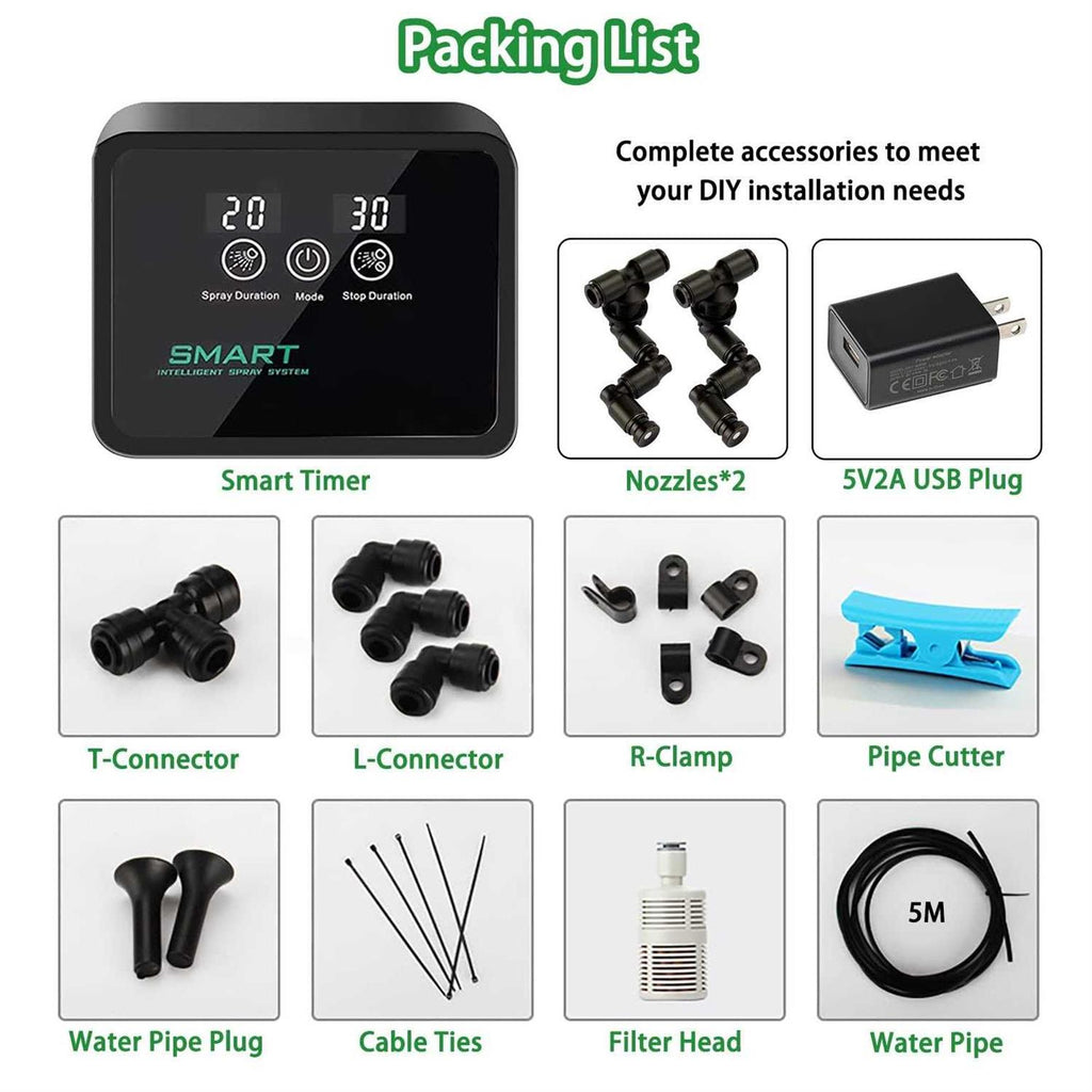 Reptile Humidifiers Smart Misting System with Timer K3949