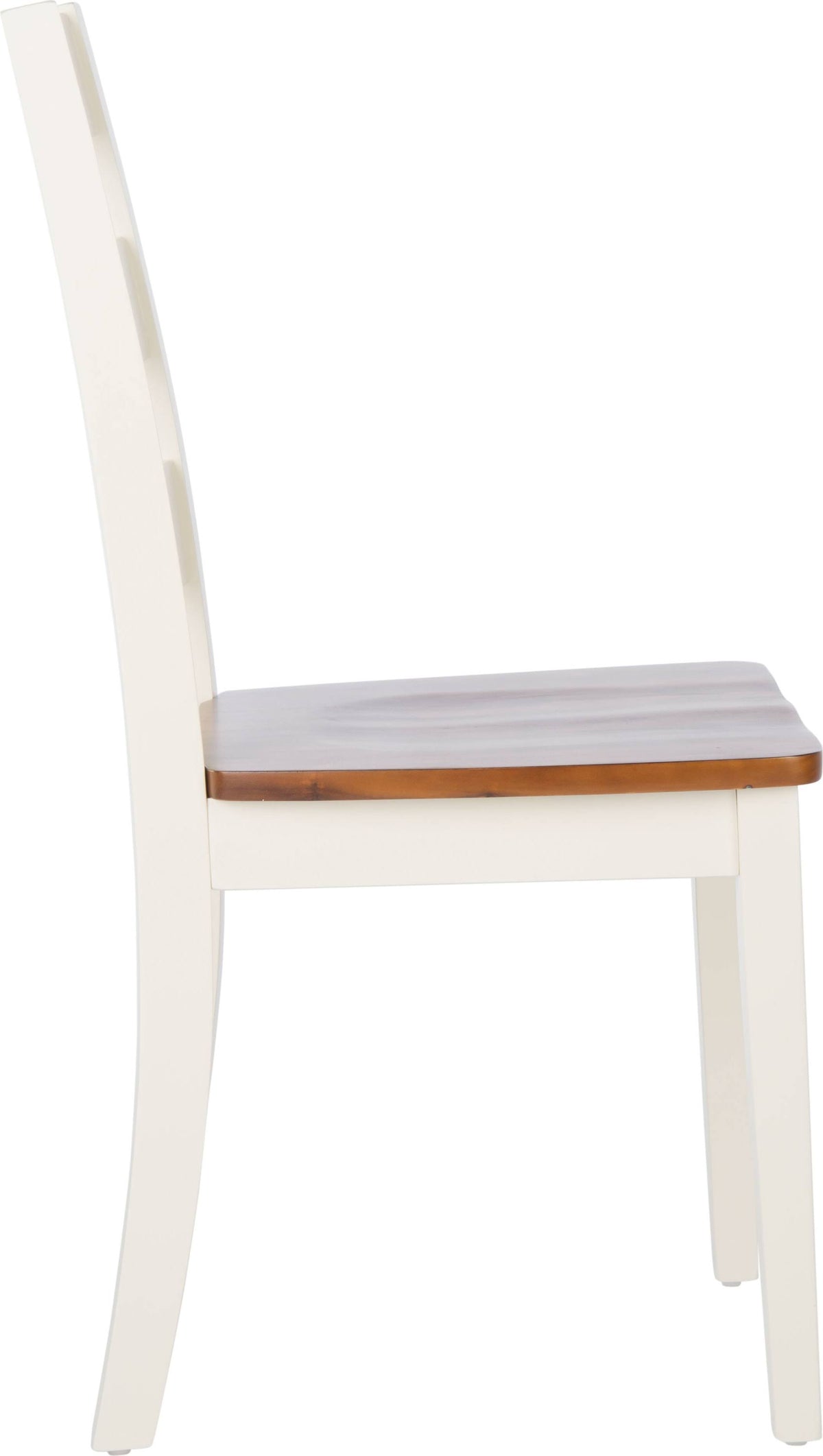 White/Natural Ladder Back Dining Chair (Set of 2) E914
