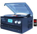 Bluetooth Dual CD Player AM/FM Radio Turntable Record Player with Cassette Player G164955
