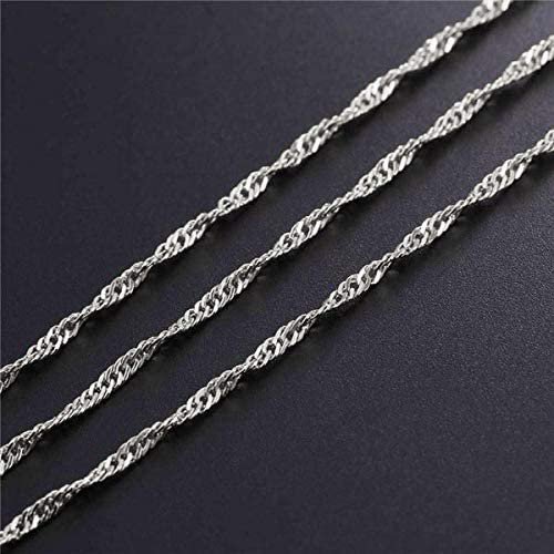 16 Inch Diamond Cut Rope Link Necklace L24624