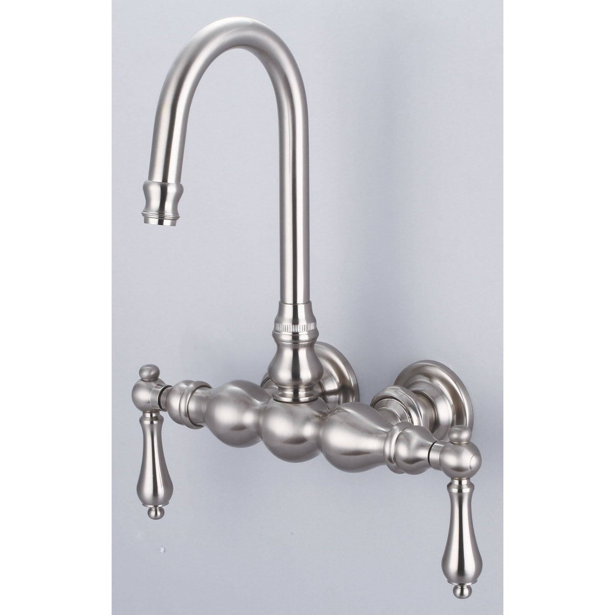Vintage Classic Wall Mount Tub Faucet with Gooseneck Spout R4799