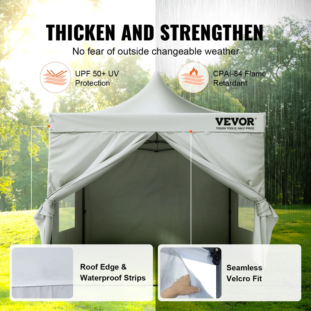 10x10 FT Pop up Canopy Tent with Removable Sidewalls X615883