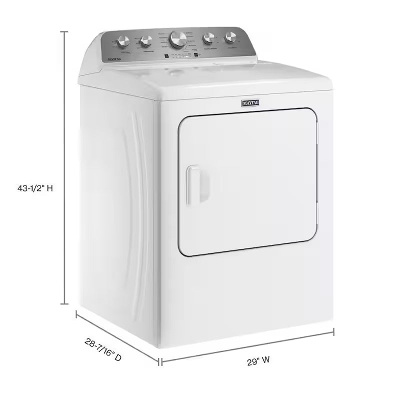 7.0 cu. ft. Vented Electric Dryer in White P551