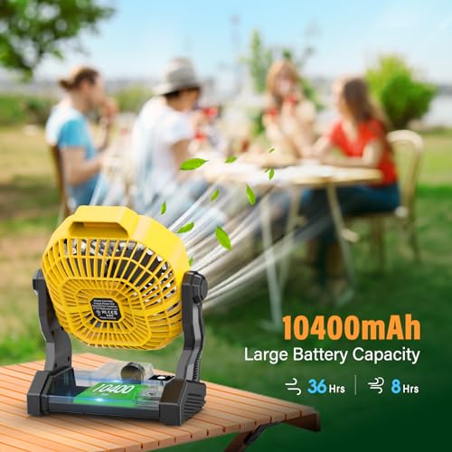 10400mAh Solar Fan with LED Lantern U3081