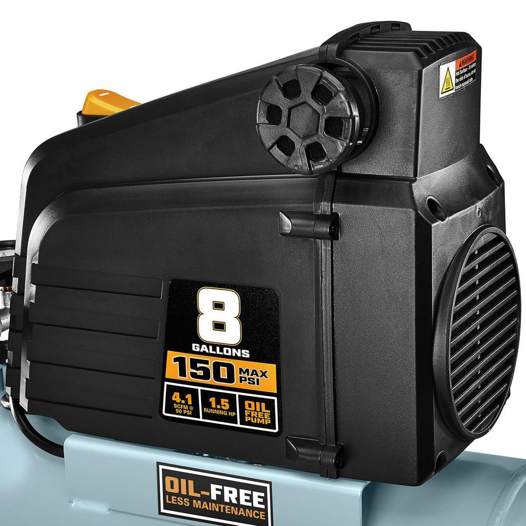 8 Gallon 150 PSI Oil-Free Air Compressor L86848