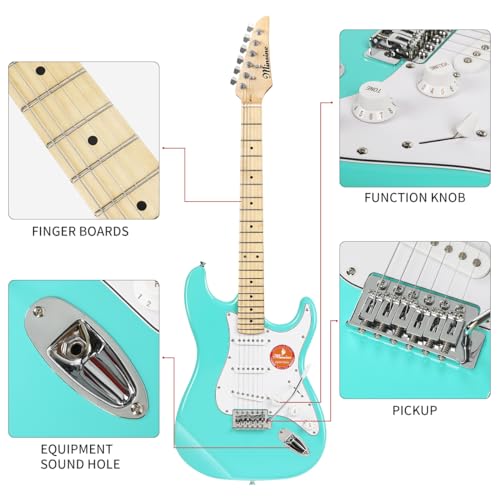 Green Electric Guitar Kit with Gig Bag J377
