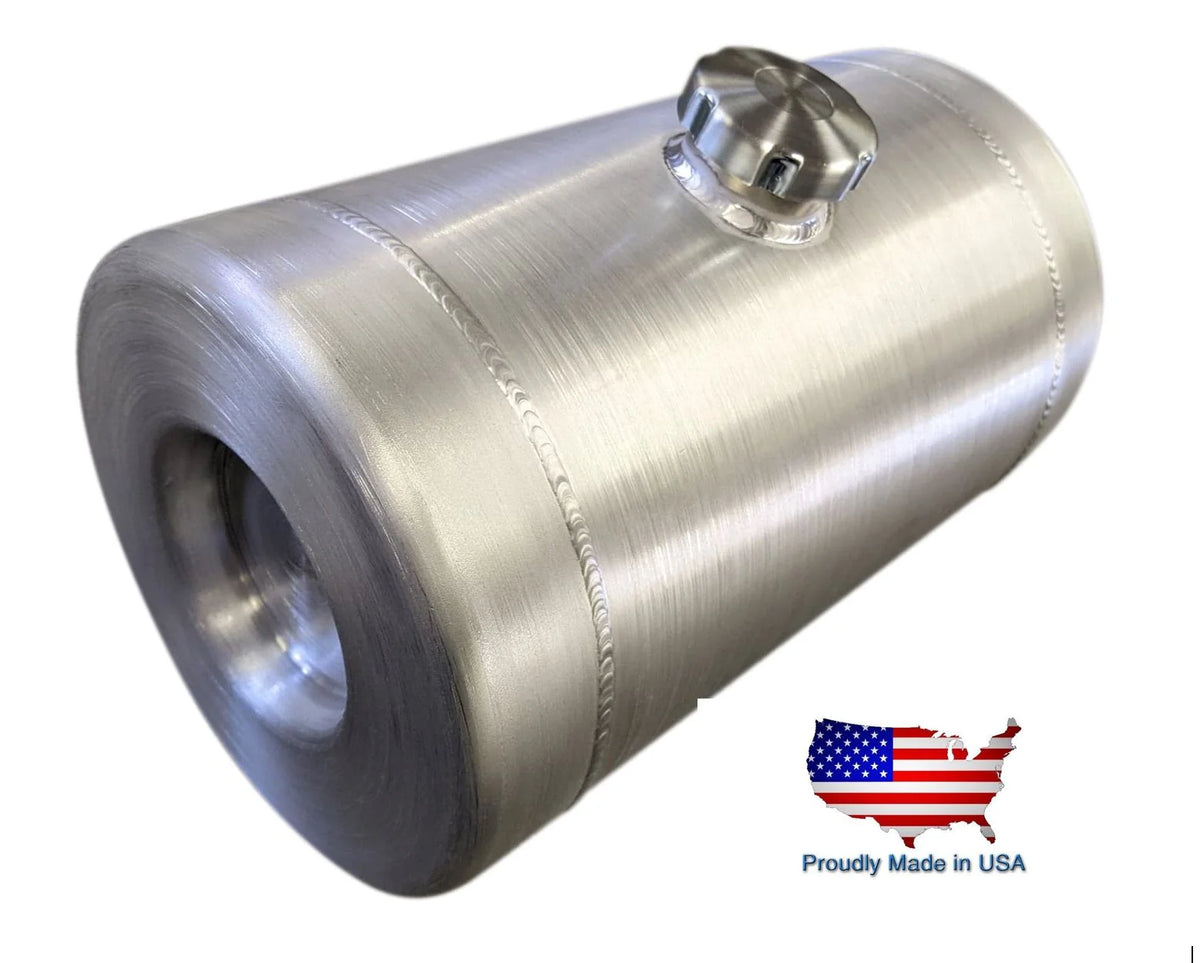 2.75 Gallon Round Spun Aluminum Gas Tank B1417