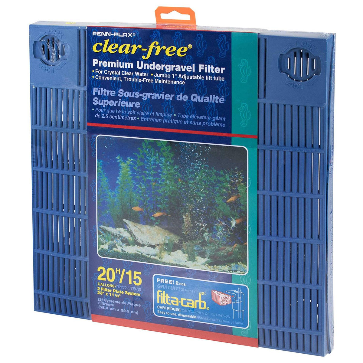 Clear-Free Under Gravel Aquarium Filter for 15 20 Gallon Tanks A823044