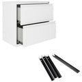 30"W 2 Drawer Metal Lateral File Cabinet Set White W222306