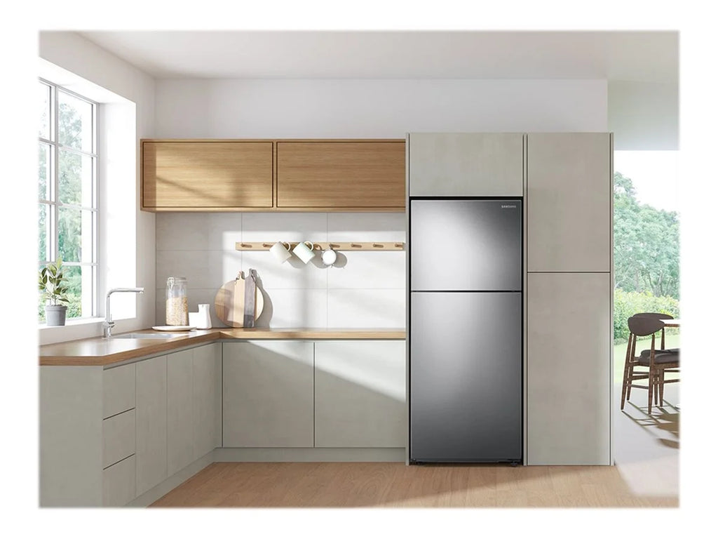 Top Freezer Freestanding Refrigerator Black Stainless Steel F5756