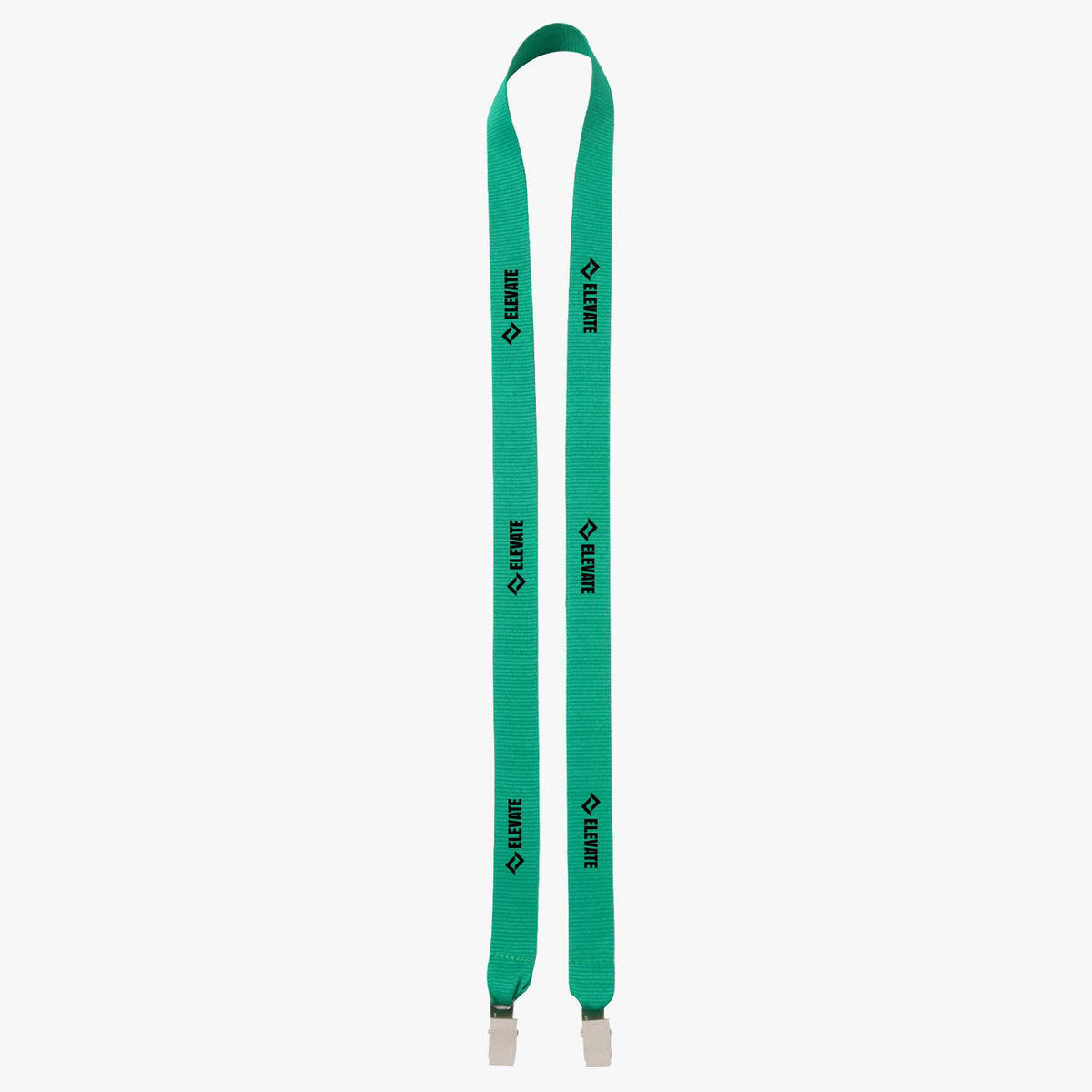 50 Polyester Lanyard with Double Bulldog Clip X621022