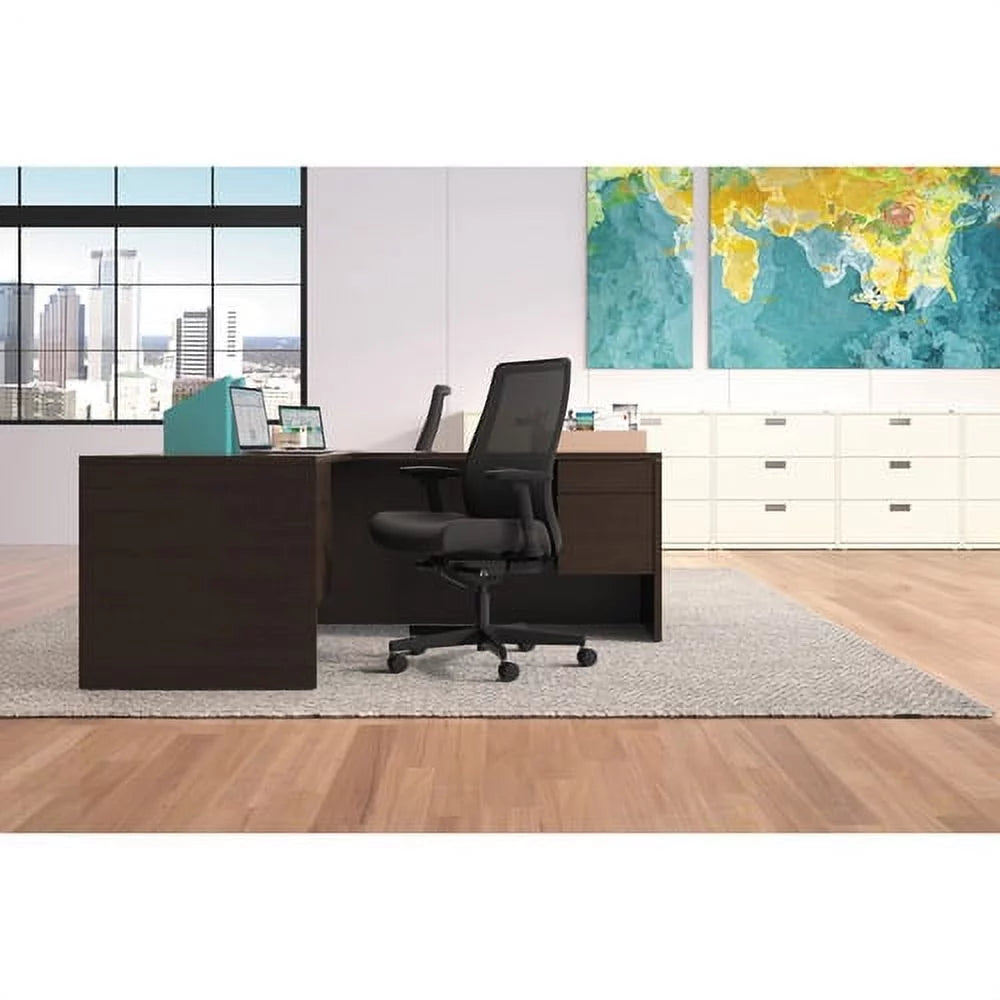 Black Mesh Mid-Back Office Chair B370