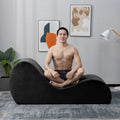 Yoga Chaise with Washable Cover, Side Pockets, Non-Slip Bottom M19093
